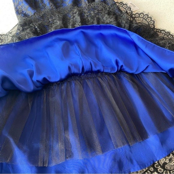 NWT Anthropologie Moulinette Soeurs Sapphire Blue Lace Cocktail Dress Women 6 - Picture 7 of 13